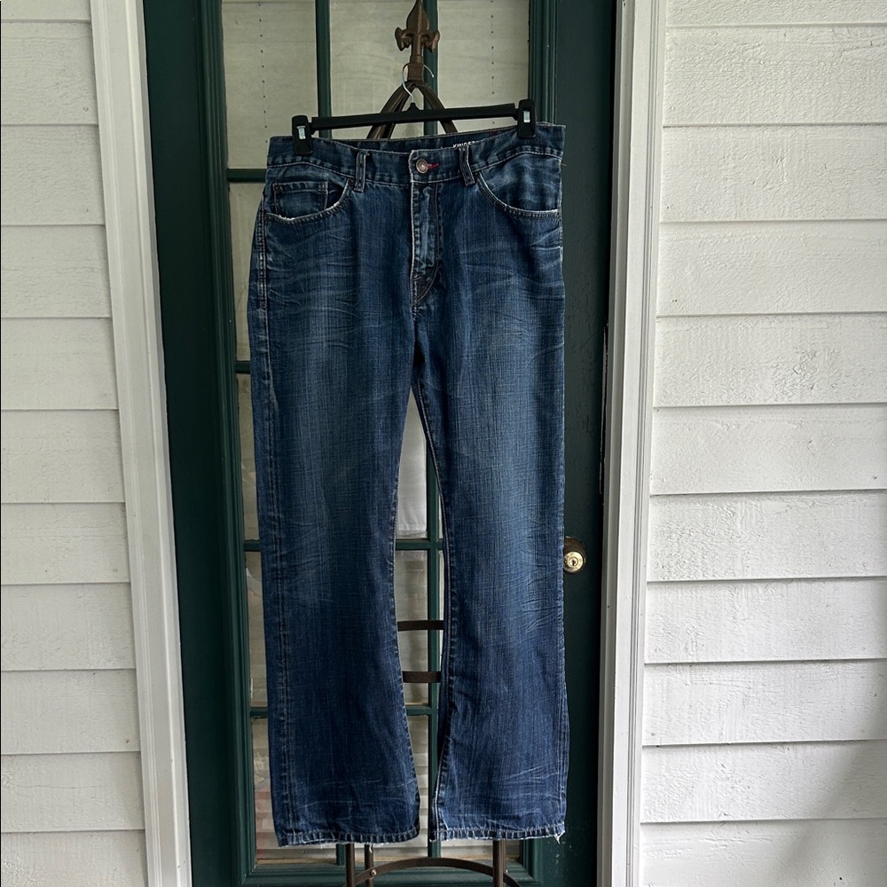 Express Kingston Classic Fit Regular Rise Bootcut Dark Wash Jeans 33 / 30